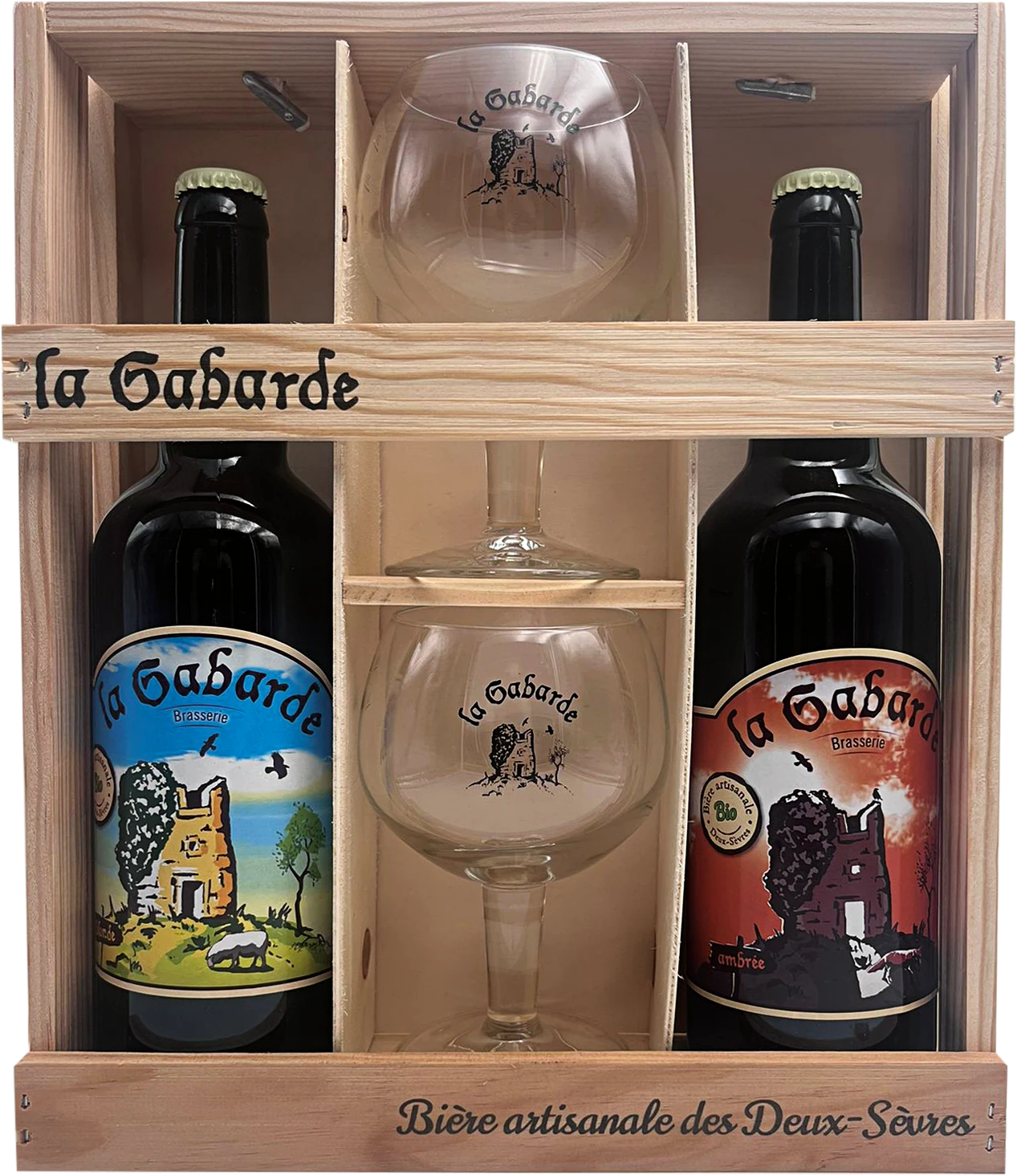 Coffret collection - 2 x 75 cl + 2 verres